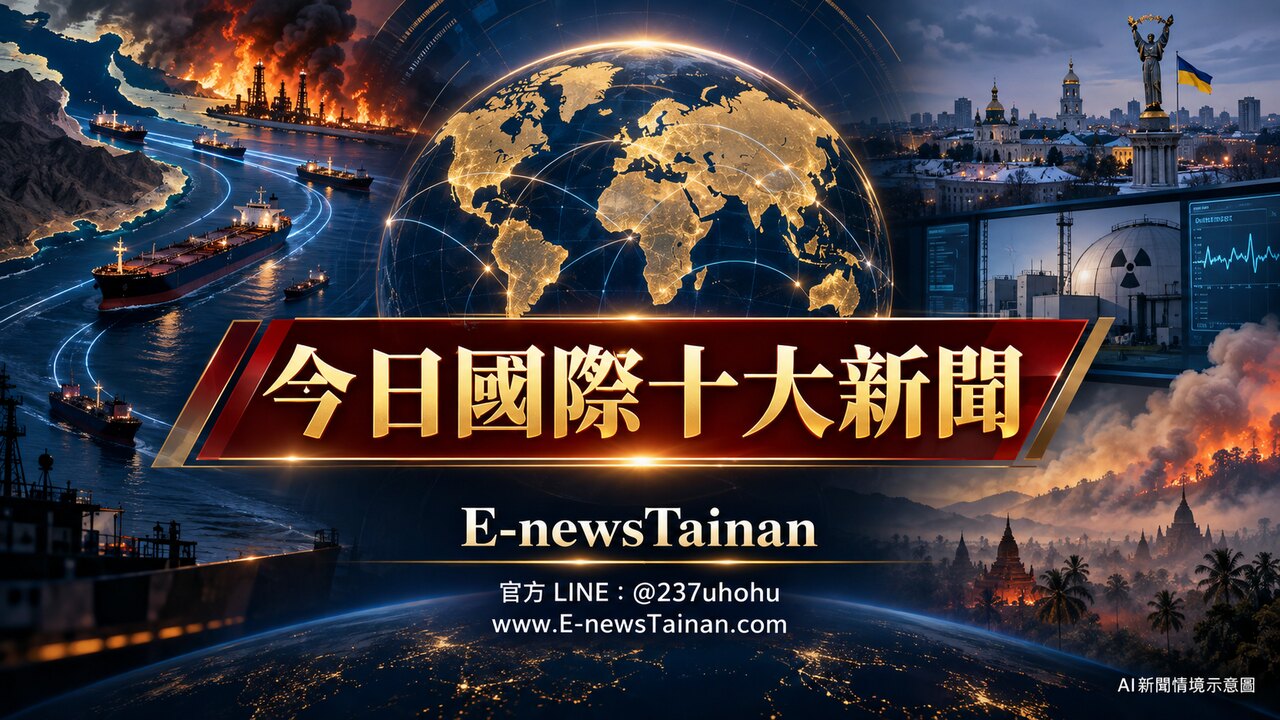 今日國際十大新聞：美伊船運戰、伊朗核案與北韓核設施 AI新聞情境示意圖